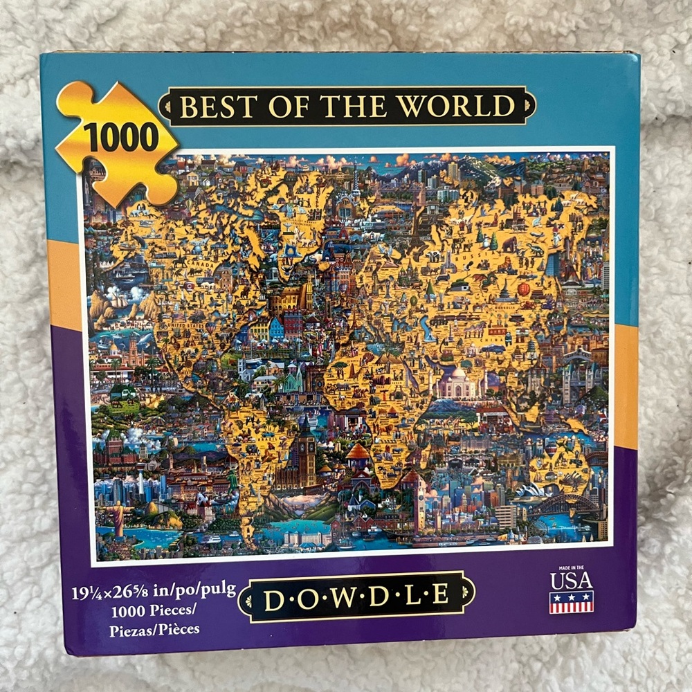 "Best of the World" 1000-Piece Puzzle - Blue & Purple Box